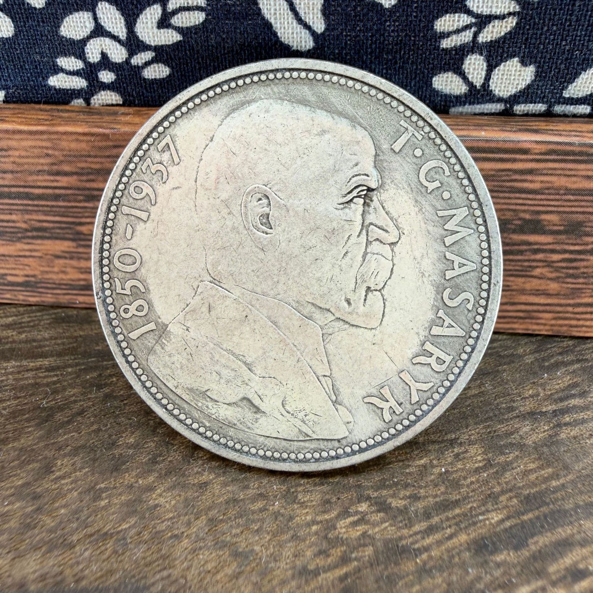 1937 Czechoslovakia 20 Korun Antique Coin 38mm Vintage Craft Commemorative Medal Badge