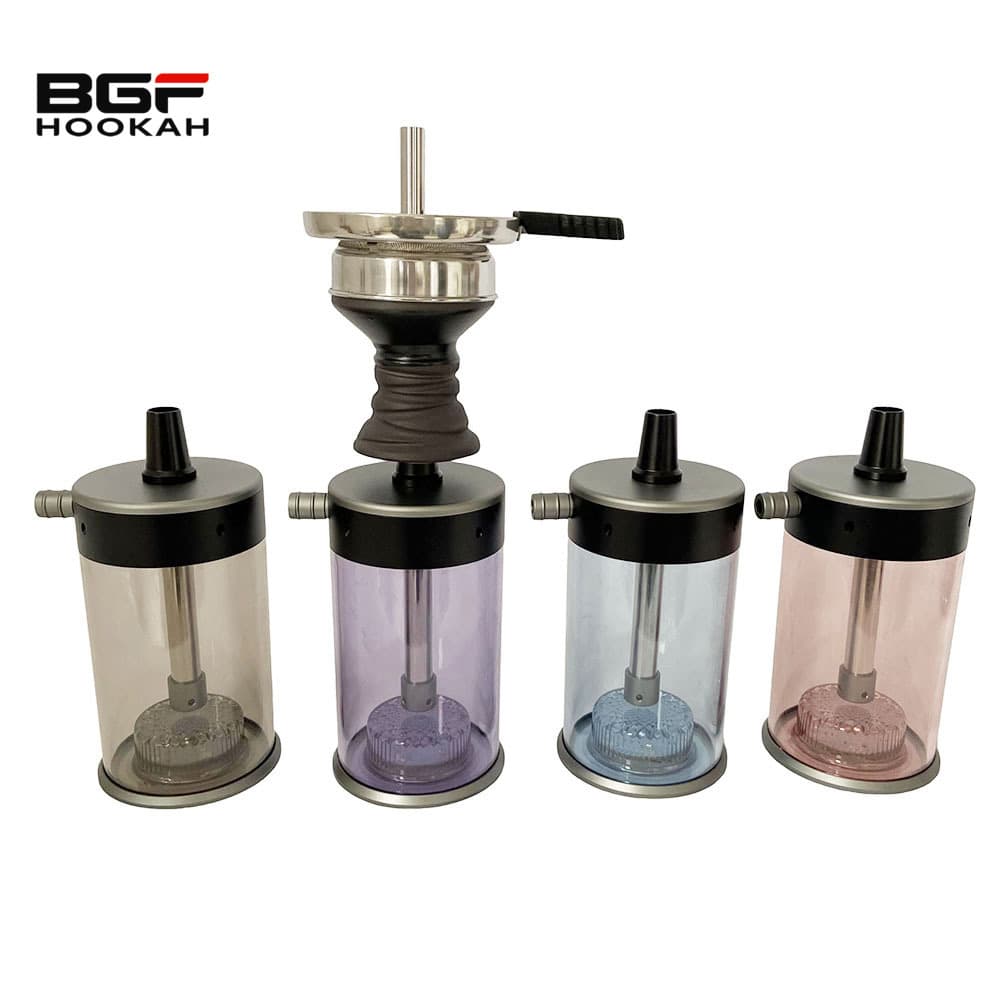 Arabic Car Hookah Cup 19CM Portable LED Hookah Cup Set with Bowl, Charcoal Clip, Hose, and Handle