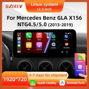 Car Navigation Reverse Camera for Mercedes-Benz GLA X156 12.3-inch Android Qualcomm Central Touch Screen