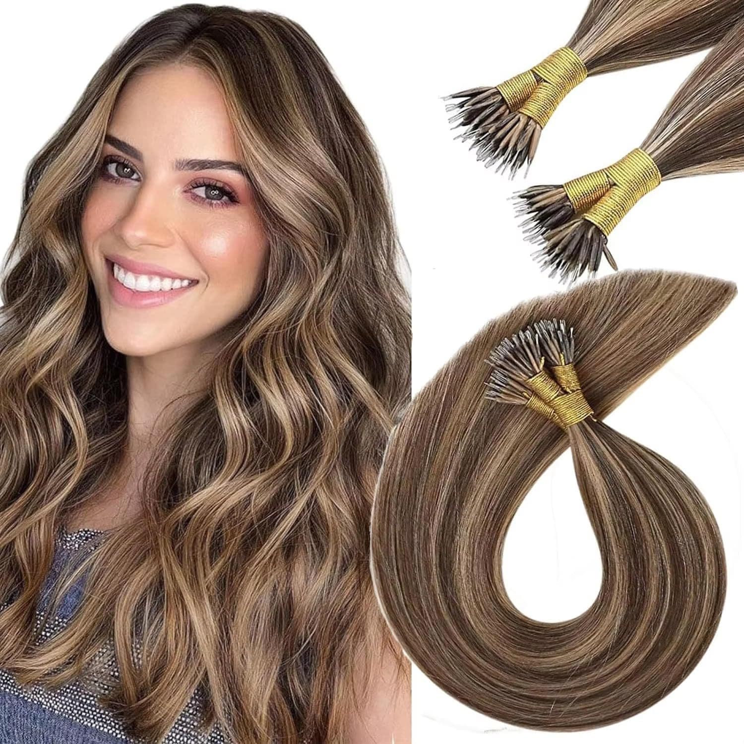 Nano Hair Extensions 1g per strand 50g per pack for export