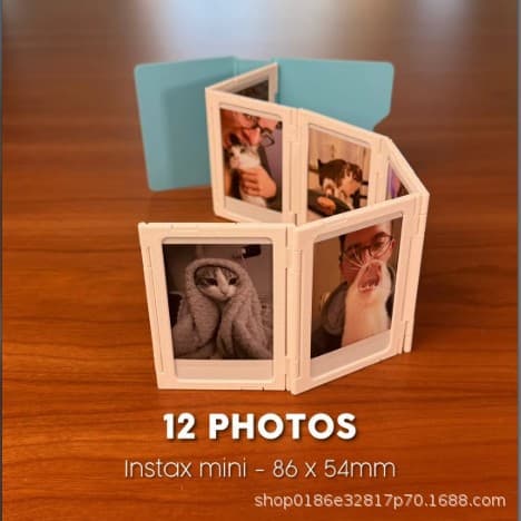 Cross-border DESKTOP INSTANT PHOTO ALBUM Open folder photo album Polaroid photo album family