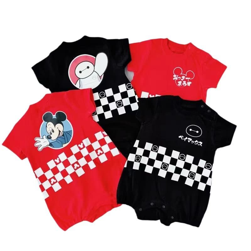 Japanese Summer Romper Celebration Short Sleeve Bodysuit Baby Infant Japanese Children's Clothing Wholesale Cartoon Boys and Girls