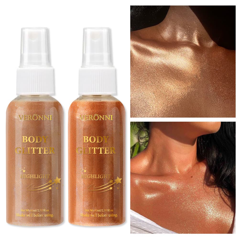VERONNI Cross-border Europe and America Highlighter Full Body Brightening Liquid Lotion Beach Sexy Body Highlighter