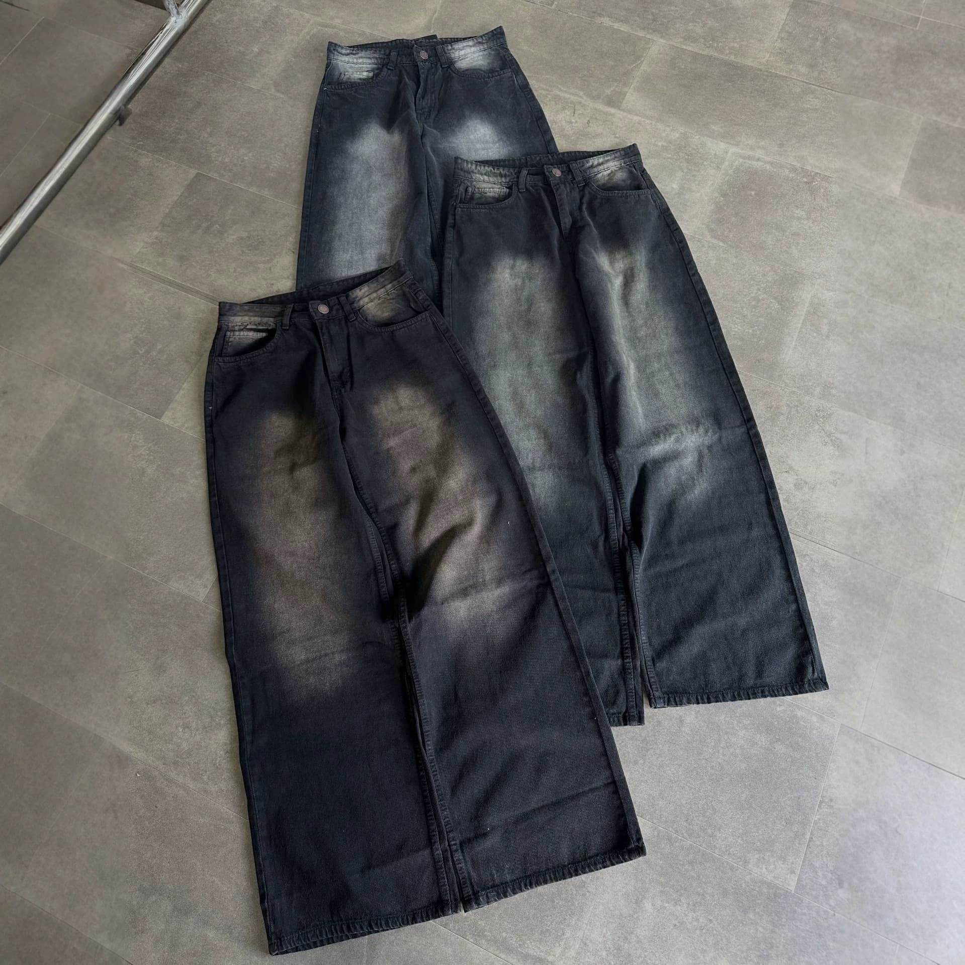 Ladies Jeans Women's American-Style Wide-Leg Pants Loose Trousers Boyfriend Jeans