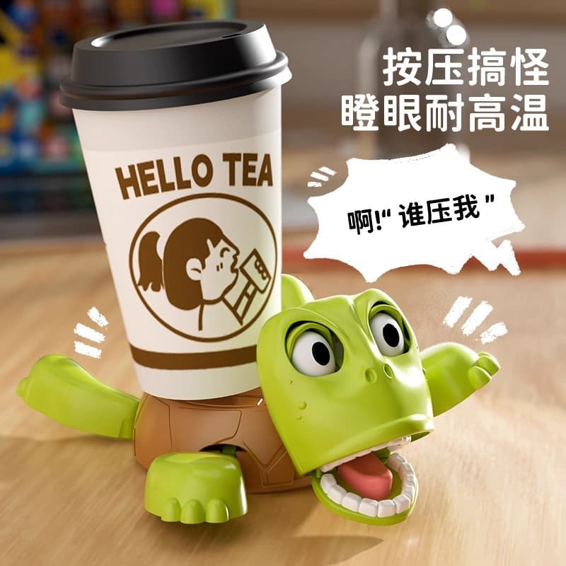 Cross-border Turtle Coaster TikTok Same Style Funny Turtle Water Cup Coaster Cute Turtle Creative Cup Holder Decoration