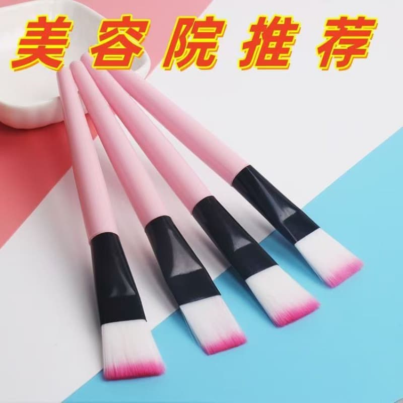Single White Rod Powder Brush Soft Hair Mask Brush Makeup Brush Beauty Brush Mask Applicator Manufacturer
