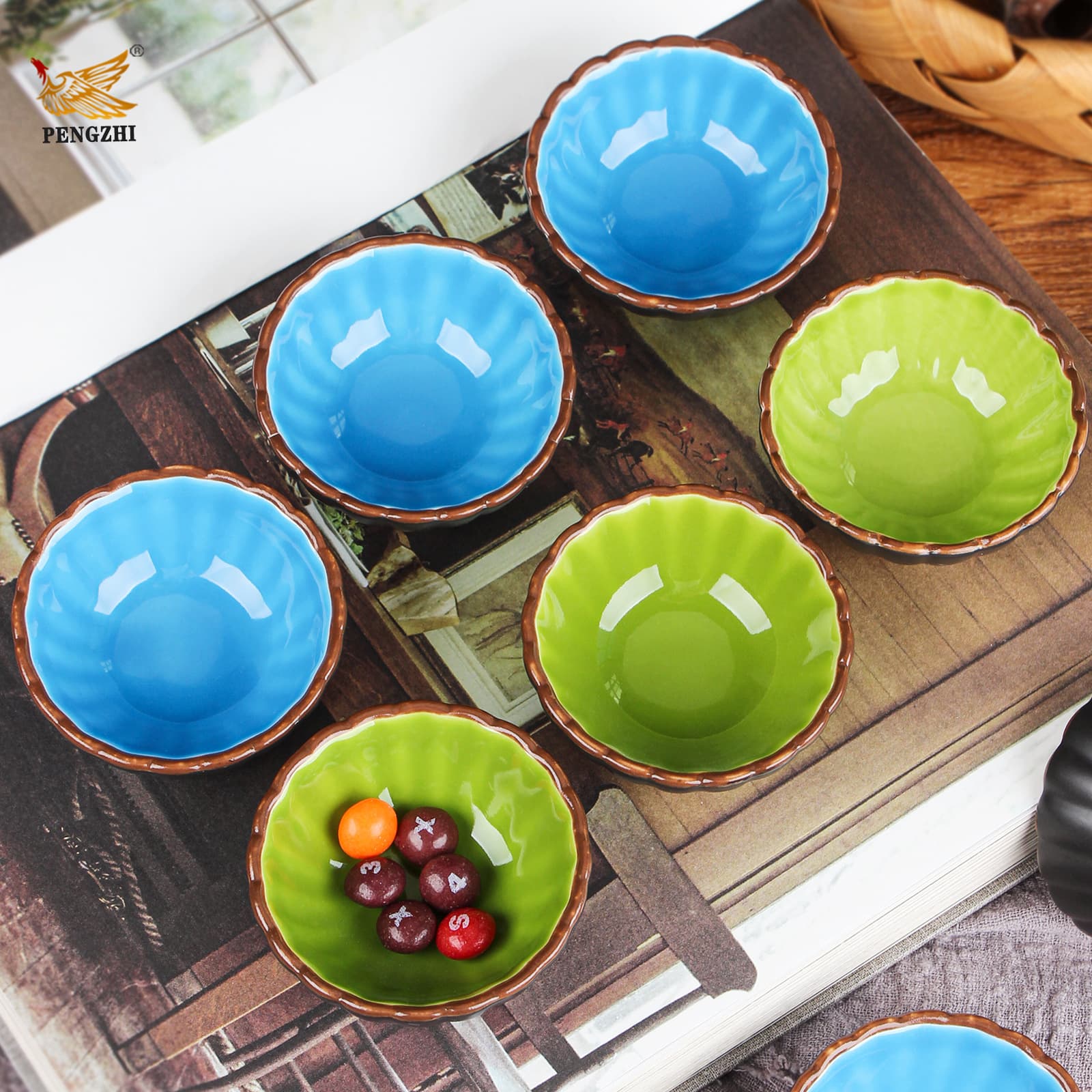 Ceramic small dish, beauty salon essential oil dish, facial mask mixing bowl, snack dish, dried fruit dish, snack dish, seasoning and dipping dish