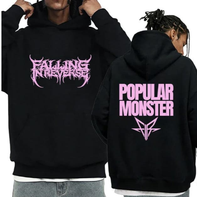 Rock Band New Album Fashionable Men's Sweatshirts Men's and Women's Casual Sports Long Sleeve Kangaroo Pocket Sweatshirts