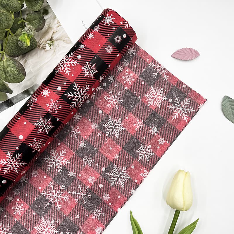 Cross-border Amazon Christmas colored tissue paper printing DIY gift wrapping paper, Christmas gift paper