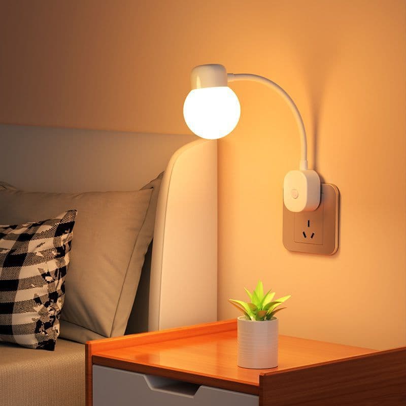Smart Voice-Activated Night Light Plug-in Bedroom Timer Sleep Companion Lamp, Baby Feeding Bedside Light, Foreign Trade Wholesale
