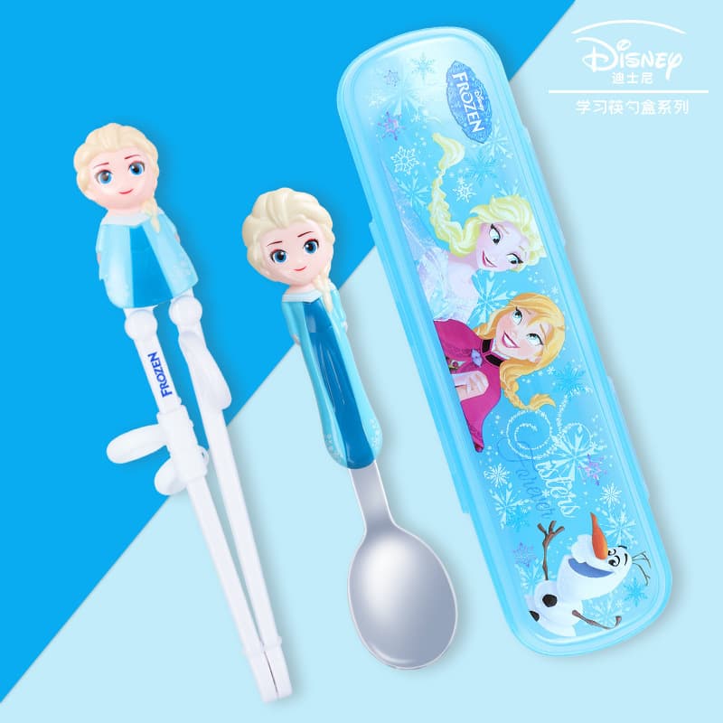 Disney/Disney Mickey Elsa Princess learning and training chopsticks for babies aged 3-6 years old special children's practice chopsticks