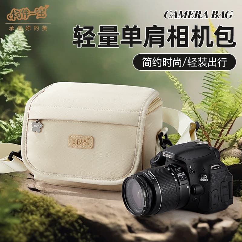 DSLR Camera Bag Shoulder Bag Casual Crossbody Canon Photography Bag Mirrorless Camera Bag Portable Storage Bag Fujifilm Pouch