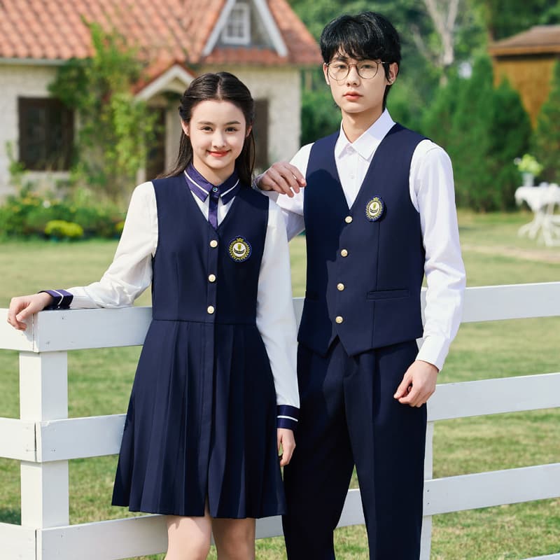 Summer Professional Dress Two-Piece Set, JK Style Uniform for Kindergarten Teachers, Women's Workwear