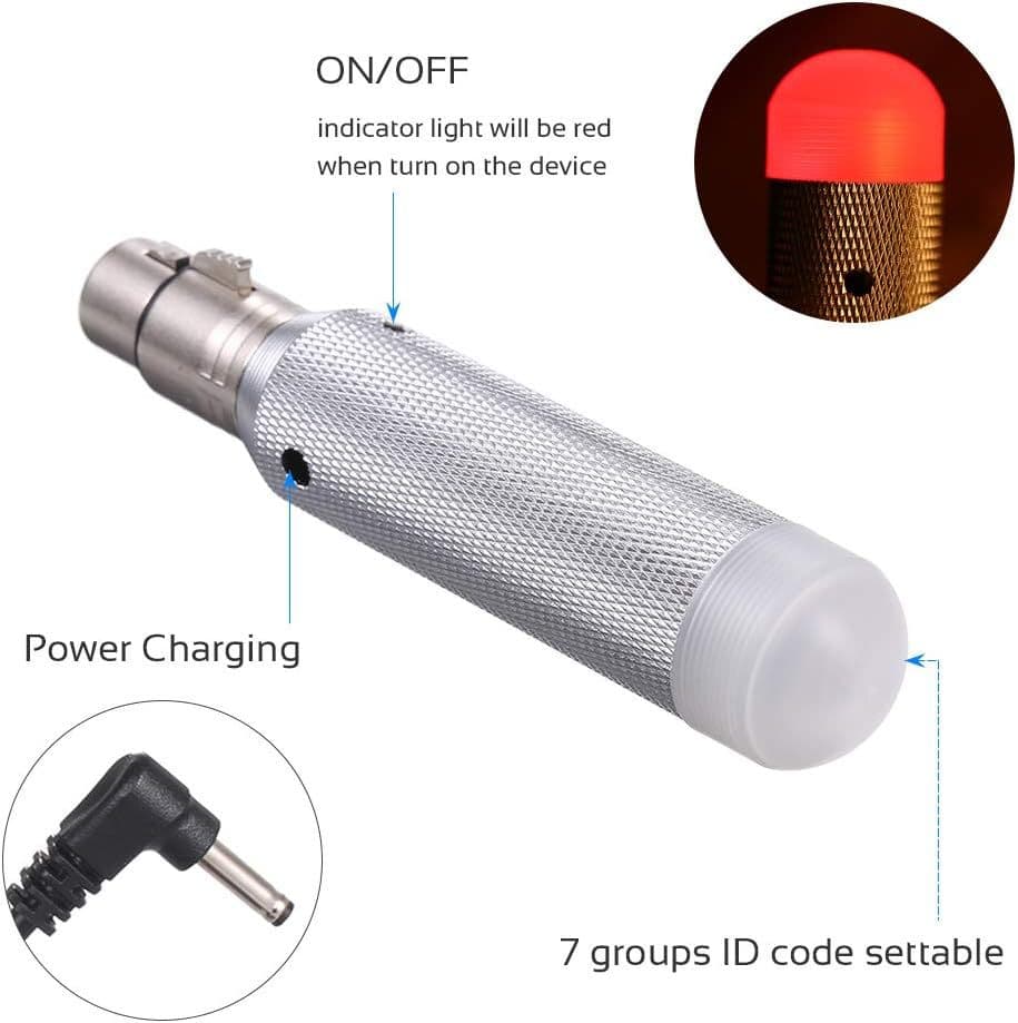 ✅ Rechargeable Battery Wireless DMX512 Transceiver DMX Signal Transmitter Wireless Transmission
