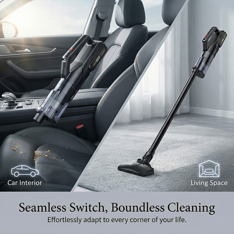 Wireless Car Vacuum Cleaner, Cordless Portable Handheld Vacuum for Car and Home, High Suction Power
