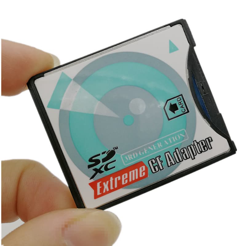 SD to CF Card Adapter Supports Wireless WiFi SD Card Type II Adapter for DSLR Thick Converter Card USB External