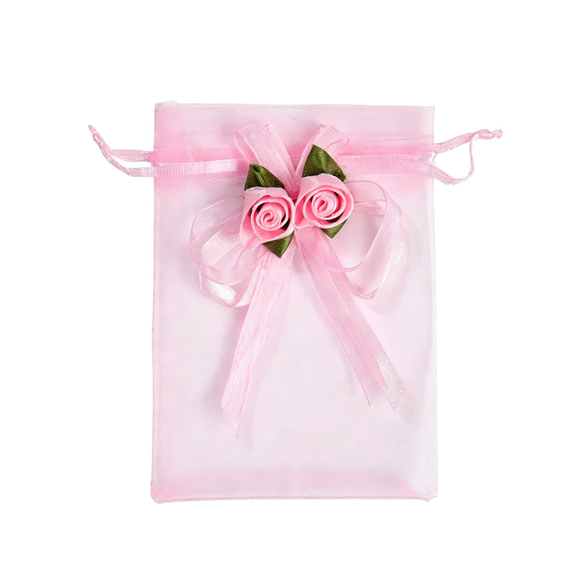 Tulip Flower Decorative Mesh Bag for Wedding Candy, Party Favor Gift Bag, Sachet Packaging, Transparent Tulle Gift Bag
