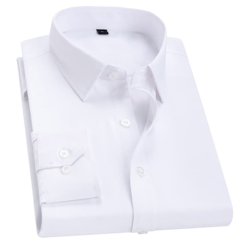 Spring Autumn White Shirt Men Long Sleeve Trendy Business Slim Fit Korean Style Handsome Dress Shirt Professional Formal Men's Shirt