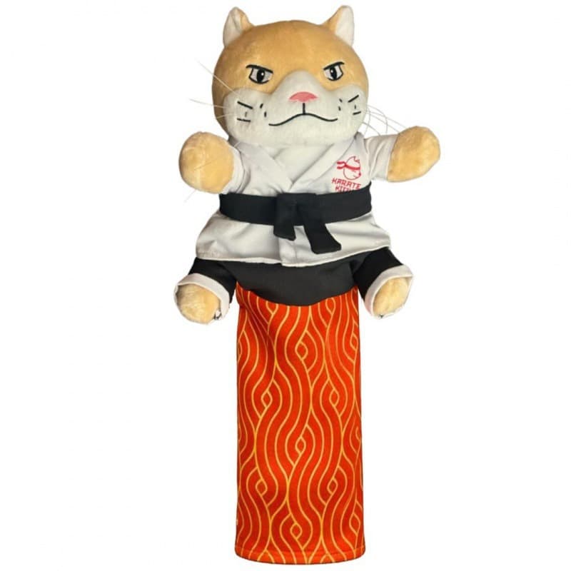 Cross-Border Cat Karate Kitty Puppet Interactive Cat Boxing and Arm Wrestling Toy with Arm Protectors