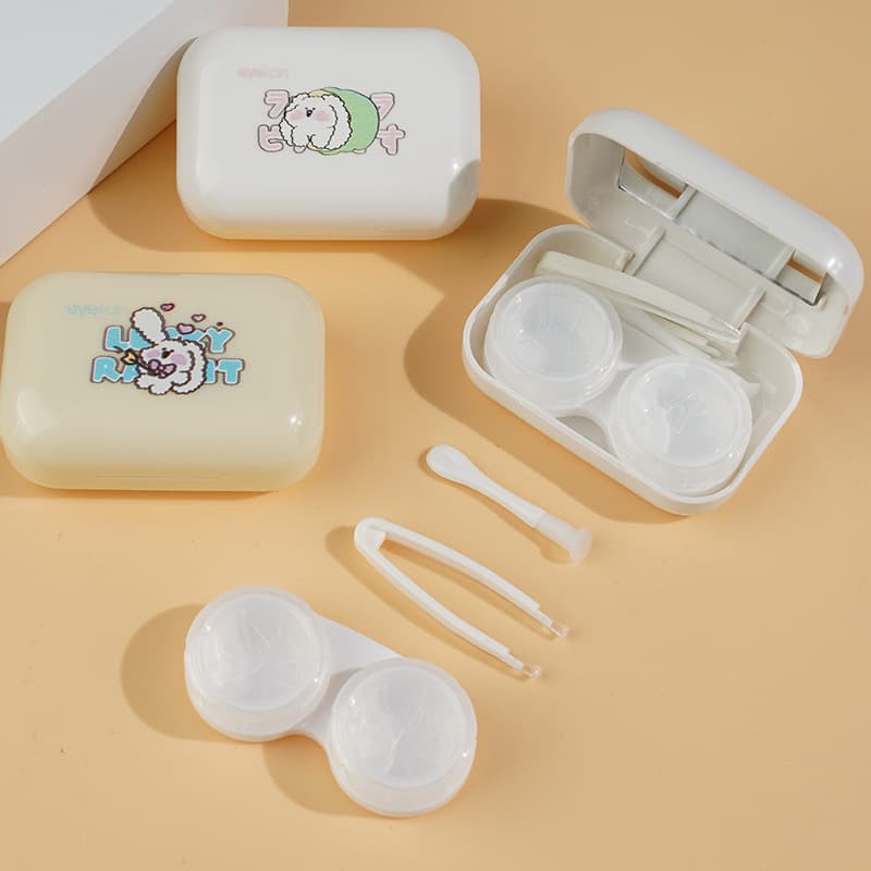 Kaida New Portable Cute Contact Lens Case Companion Case Care Case Double Lens Case Cosmetic Lens Case K2413
