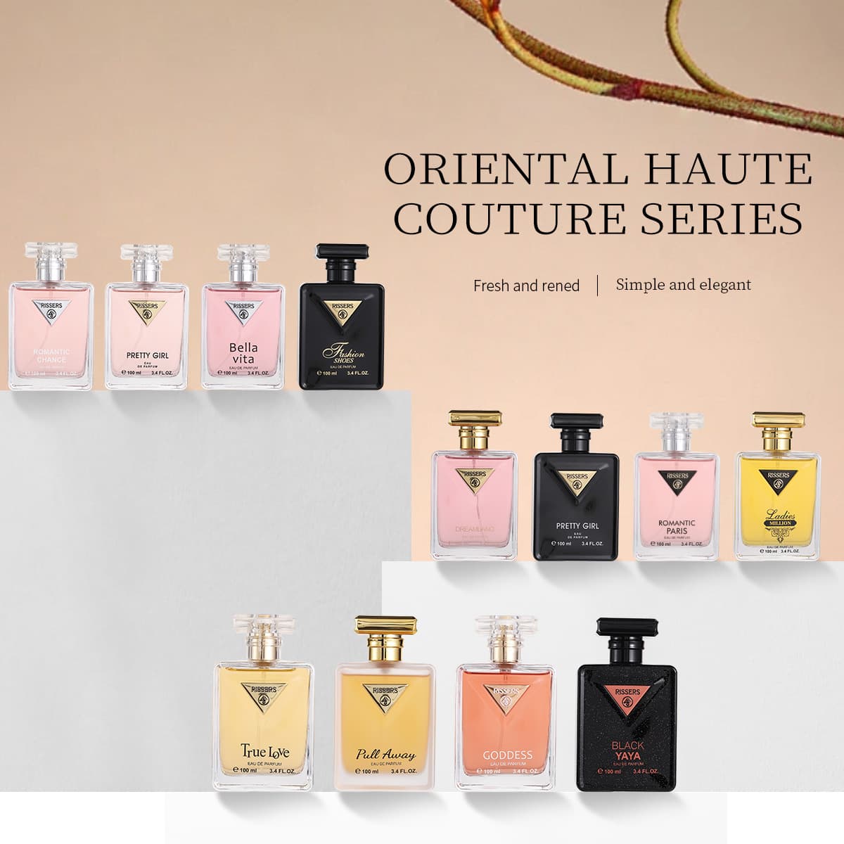 Cross-border Amazon Hot Selling Women's Perfume New Factory Wholesale Floral Fruity Scent Long Lasting Perfume