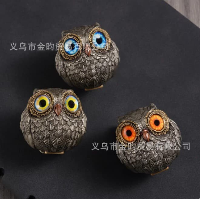 Owl Beads Pendant Resin Craft Home Living Room Desktop Decoration Ornament