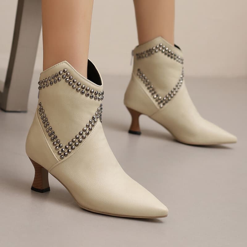 Fashion Boots Women's Short Boots Cross-border Oversized Ladies Mid-heel Ankle Boots Independent Station Women's Shoes Boots Wholesale