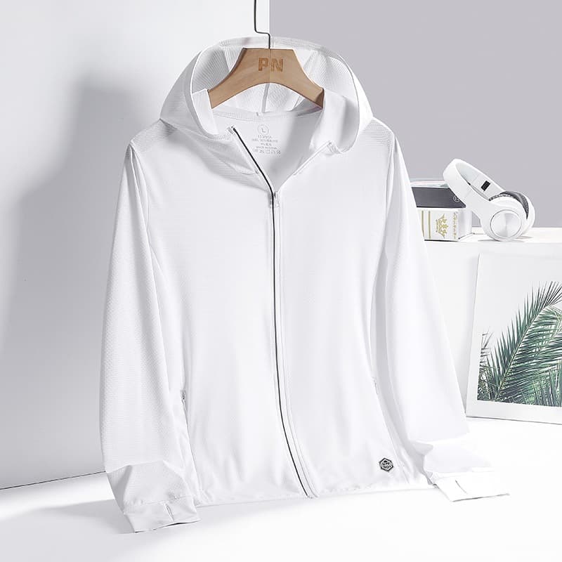 Ice silk sun protection clothing for men, summer outdoor breathable skin clothing, printed group advertising clothing, fishing shirts, couple jackets