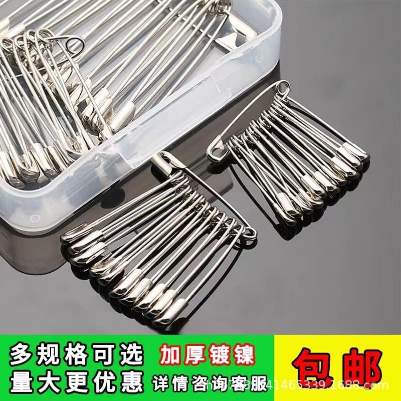 Factory direct sales pins safety pins galvanized multi-specification multi-size clothing tag insurance metal insurance pins