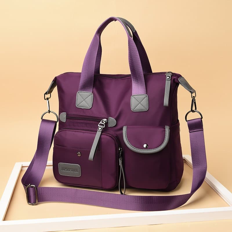 Cross-border women's bag multi-pocket nylon bag women's 2022 new fashion casual nylon shoulder bag crossbody handbag