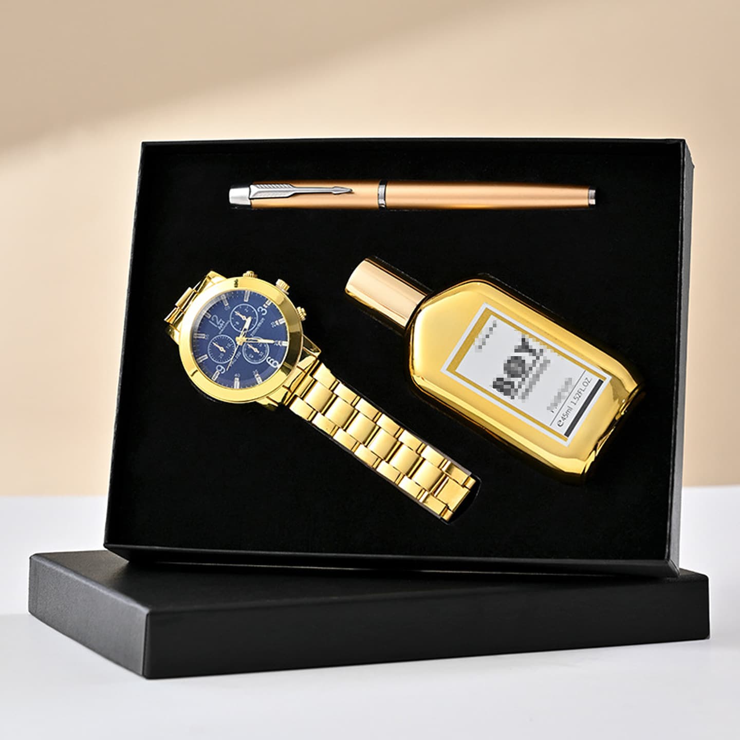 Cross-border Men's Watch and Perfume Set, Practical Souvenir, Holiday Gift for Boyfriend, Valentine's Day Gift