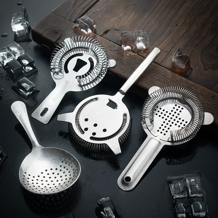 Bartending tool, 304 stainless steel homemade drink ice strainer, cocktail filter grid, for bar masters