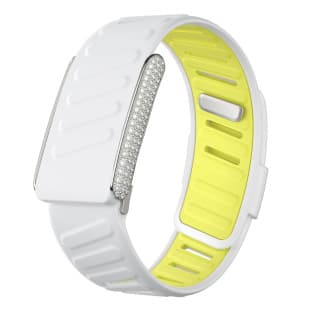 Replacement Watch Band for WHOOP 5.0, Silicone Two-Tone Waterproof Wrist Strap with Diamond-Studded Metal Frame