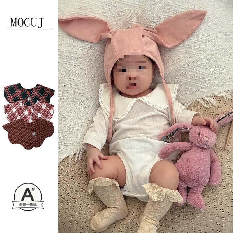 Baby girl one-piece children's crawl suit 2025 spring infant and toddler triangle bag fart bodysuit to wear small month-old clothes
