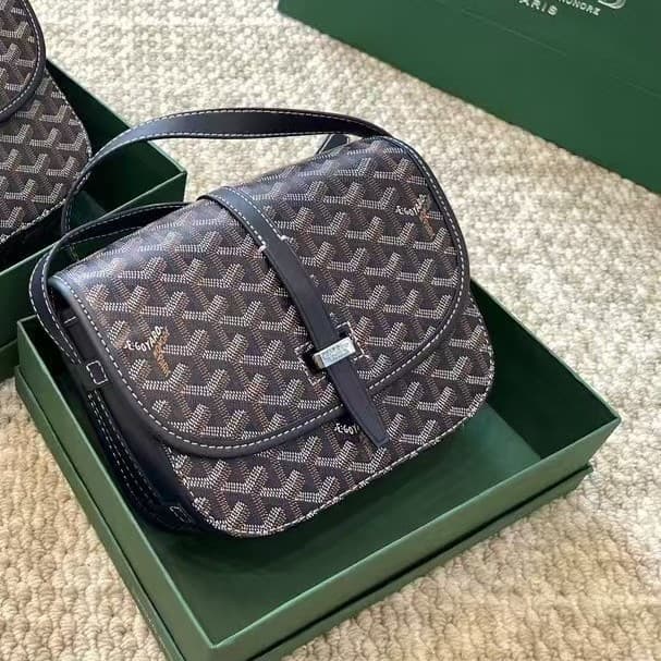 Goyard Classic Messenger Bag Grained Calfskin Saddle Bag Shoulder Crossbody Printed Women's Bag New