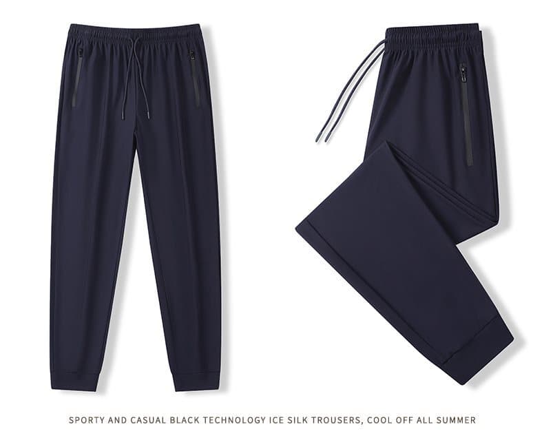 Ice Silk Pants 2026 New Style Big Size Men's L-8XL Wholesale Stock Fashion Versatile Cross-Border Multiple Colors Available