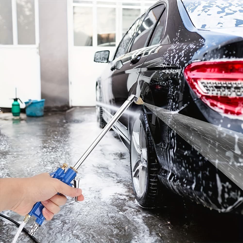 New pneumatic cleaning gun, high-pressure spray gun, car wash engine oil, sewage, and steam dual-use interior dust blower.