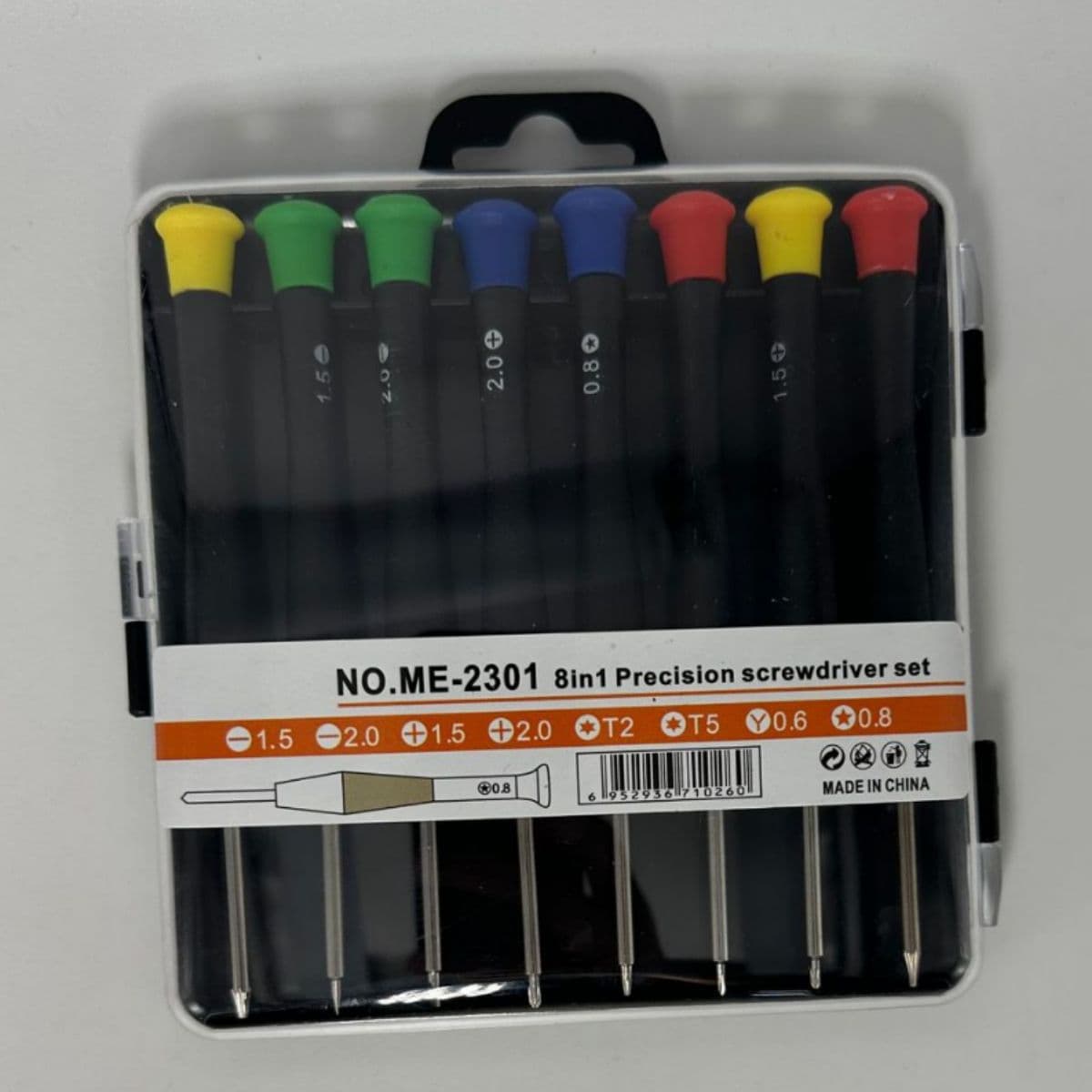 8-in-1 Mobile Phone Disassembly Repair Tool Clock Screwdriver Factory Pin Multi-Function Combination Screwdriver Set