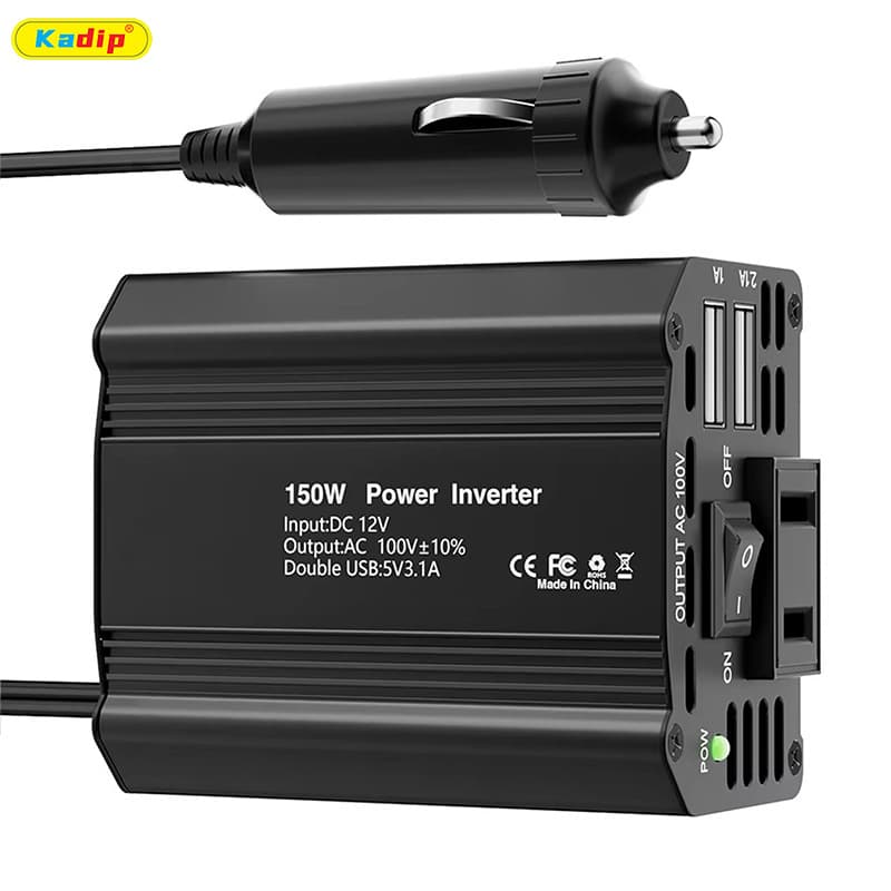 150W Car Inverter 12V to 110V Japanese Standard Automotive Power Converter DC to AC Step-Up Transformer