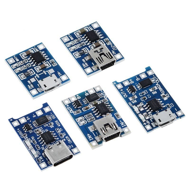 TP4056 18650 Lithium Battery 3.7V 3.6V 4.2V Charging Board 1A Overcharge and Overdischarge Protection