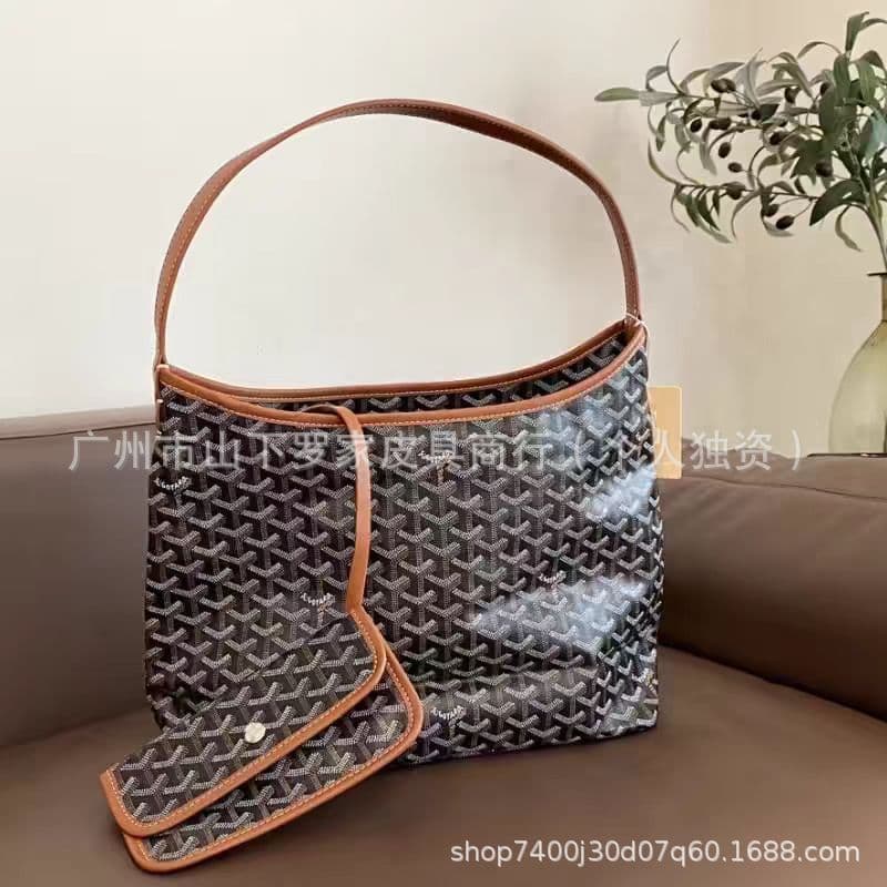 Goyard Hobo Bag Underarm Bag Single Shoulder Large Capacity Commuter Tote Women's Letter Print Crossbody