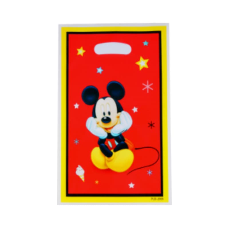 Cross-border in stock Children's Party Pearlescent Film Gift Bags Return Gift Bags Cartoon Happy Birthday Plastic Bags Candy Bags