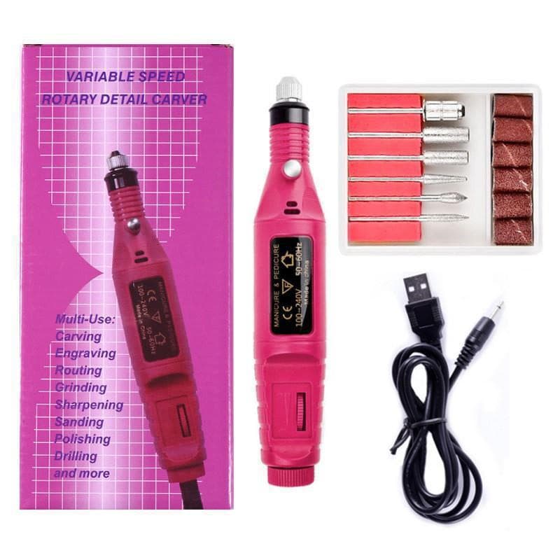 Nail Drill Pen Mini Plug-in Nail Tool Nail File Polishing Portable Nail Drill Factory Wholesale