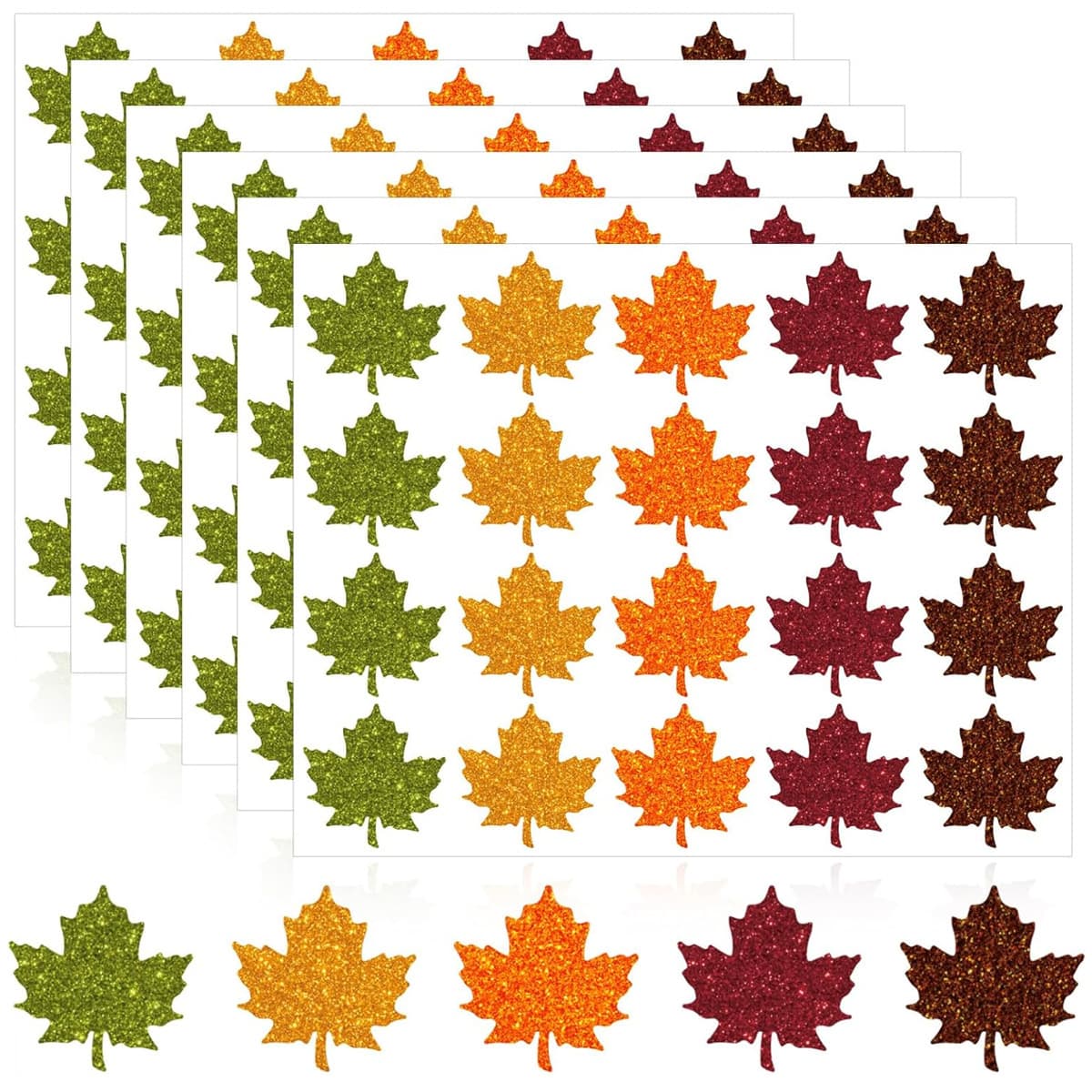 Cross-border holiday sticker combination Thanksgiving theme autumn element holiday atmosphere decorative vinyl sticker