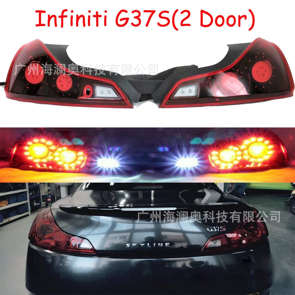 LED Brake Light Rear Bumper Fog Light for Infiniti G37S Tail Light 2-Door Coupe