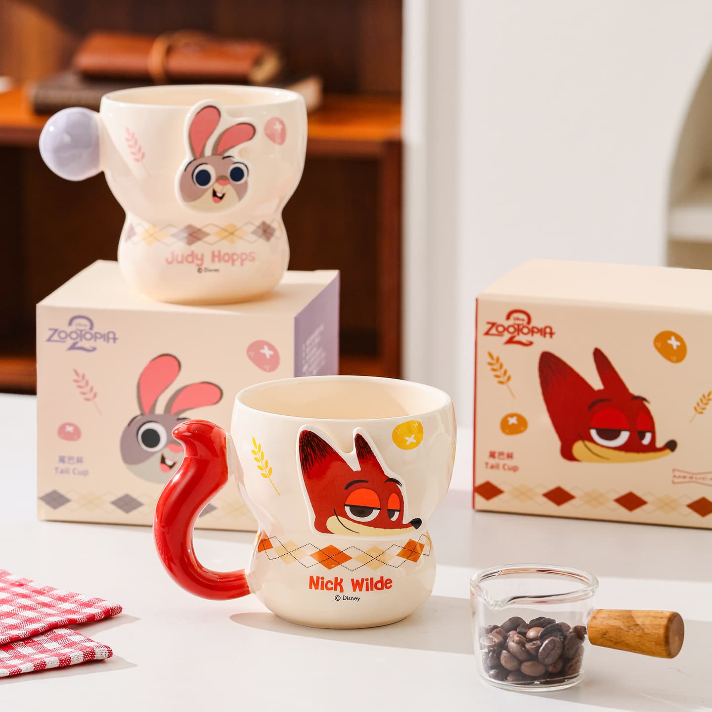 Disney Authentic Zootopia Ceramic Mug Home Breakfast Cup Milk Cup Office Coffee Cup New