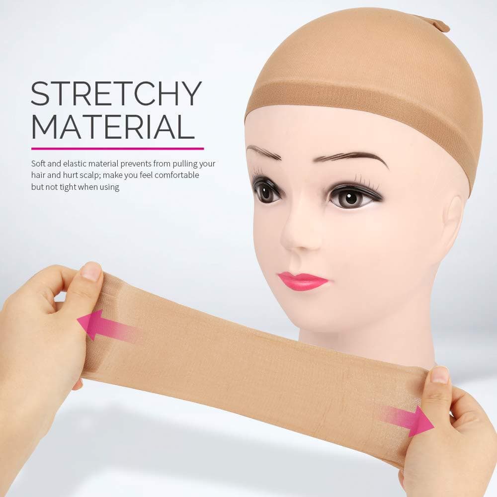 Wholesale Stock Lace Wig Cap Fishnet Stocking Wig Cap High Elasticity Fishnet Cap