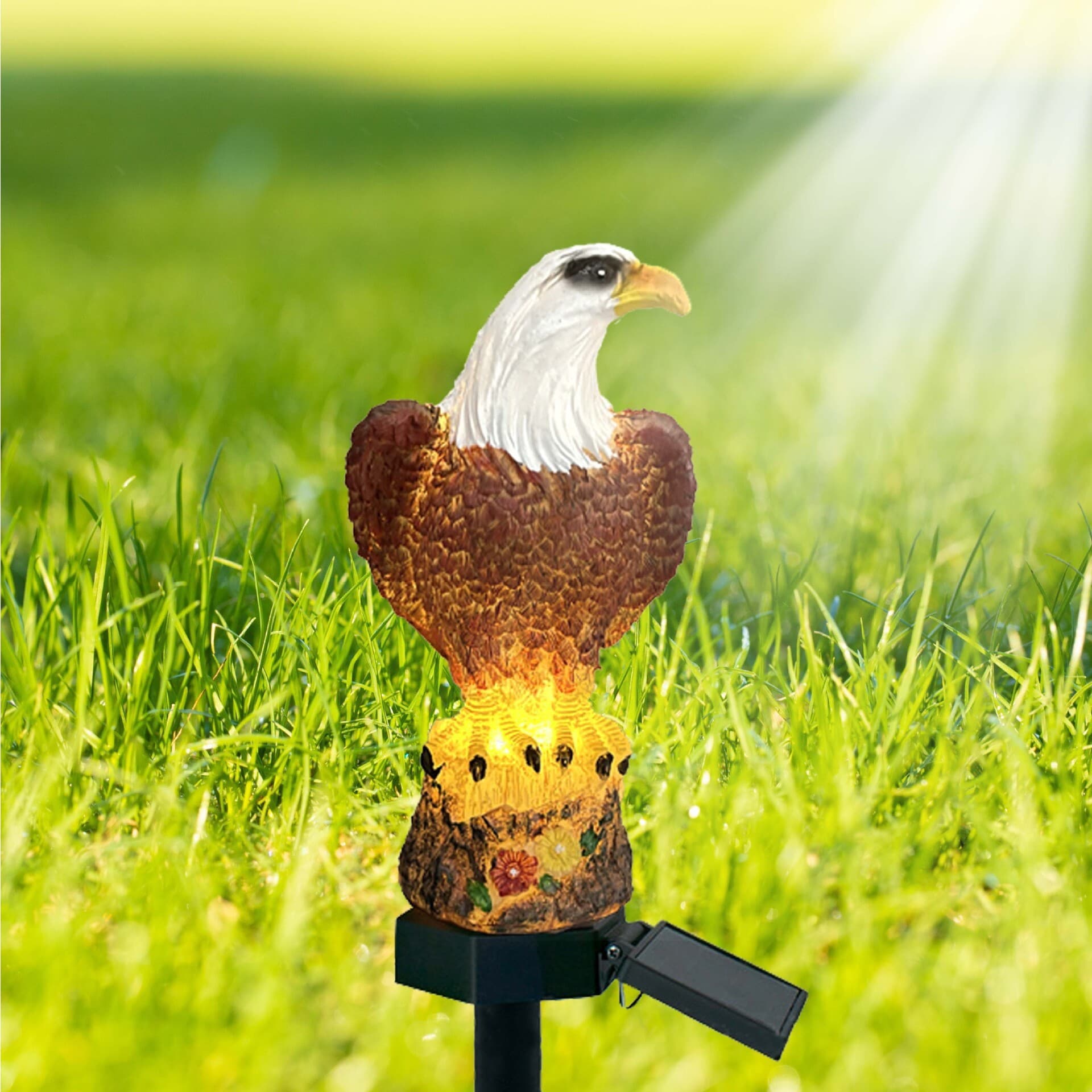 Amazon Outdoor LED Underground Light Solar Resin Eagle Lawn Light Floor Light Garden Landscape Decorative Light