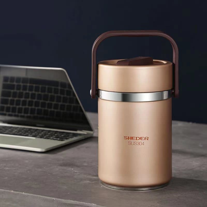 304 Stainless Steel Vacuum Ultra-long Insulated Lunch Box and Container - Portable Large Capacity for Home, Office, and Student Use