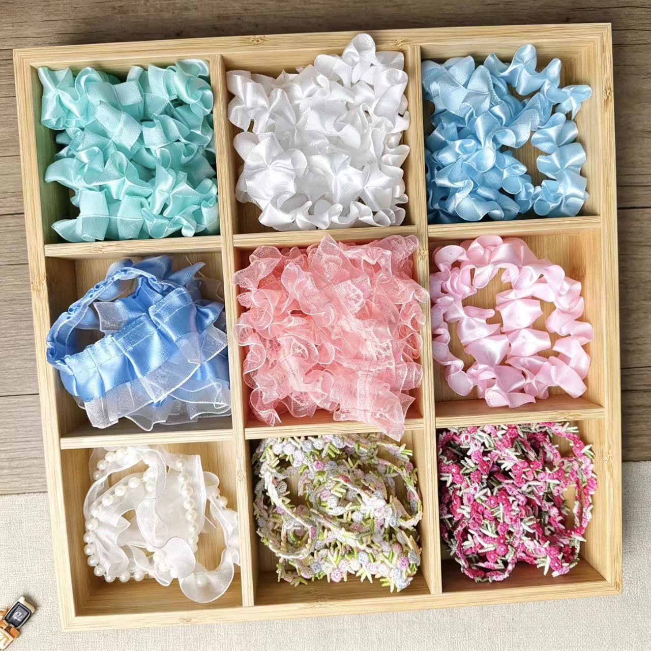 Bean Pod Doll Material Kit for Handmade Diy: Skirt, Scarf, Decorations, Clothes, Hats, Shoes, Flowers, Wood Pieces, Fabric Crafts